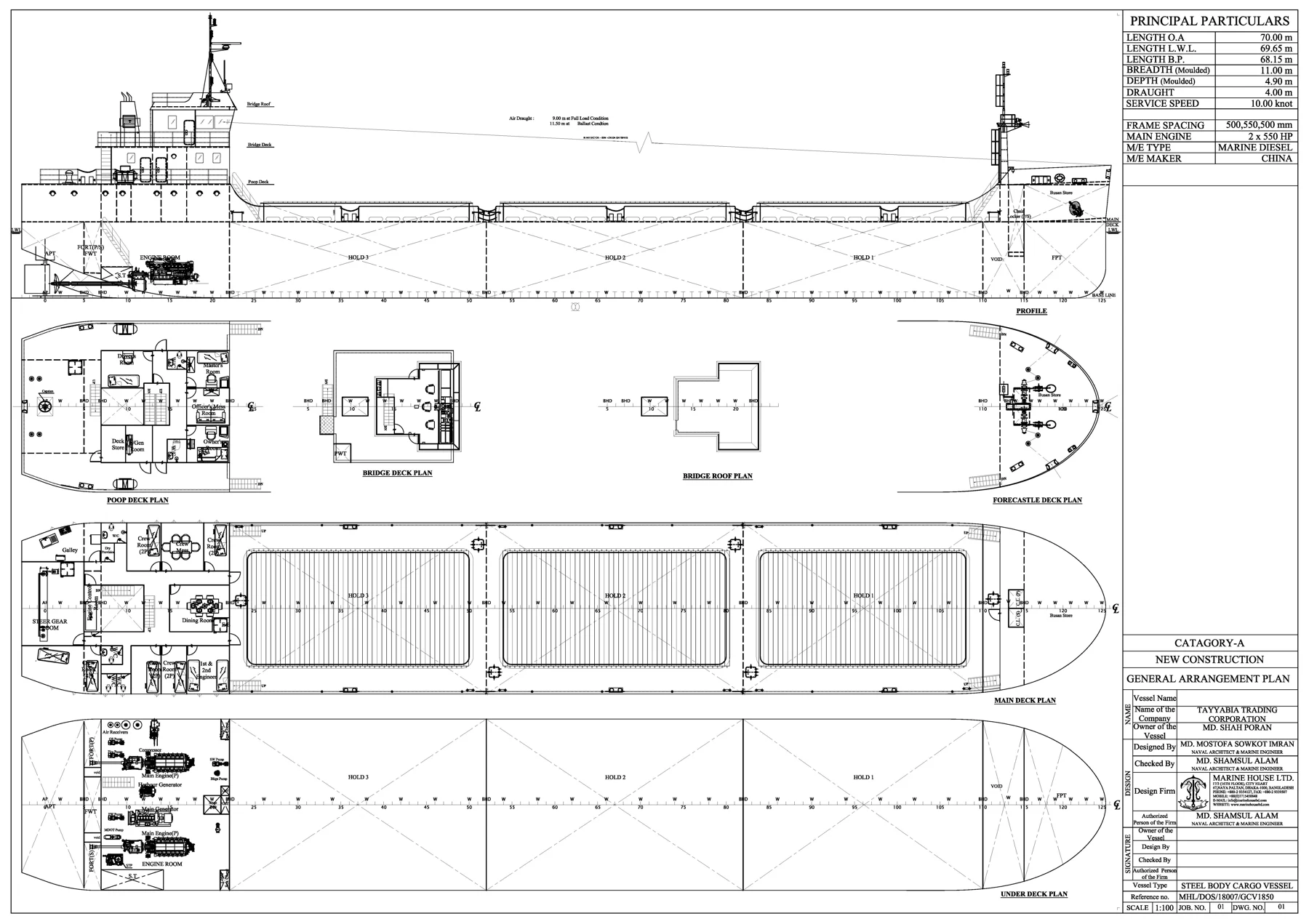 70 M Cargo Vessel (Arju Bahar)